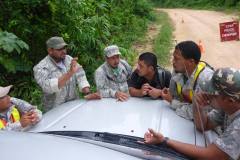 conservation-team-shipstern-belize-patrol-meeting-road